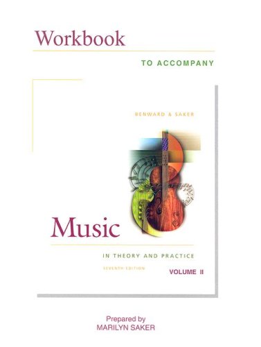 Wkbk Music in Theory and Practice Vol 2 plus Finale software The Happy Book Stack