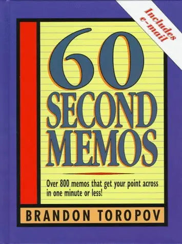 60 Second Memos The Happy Book Stack