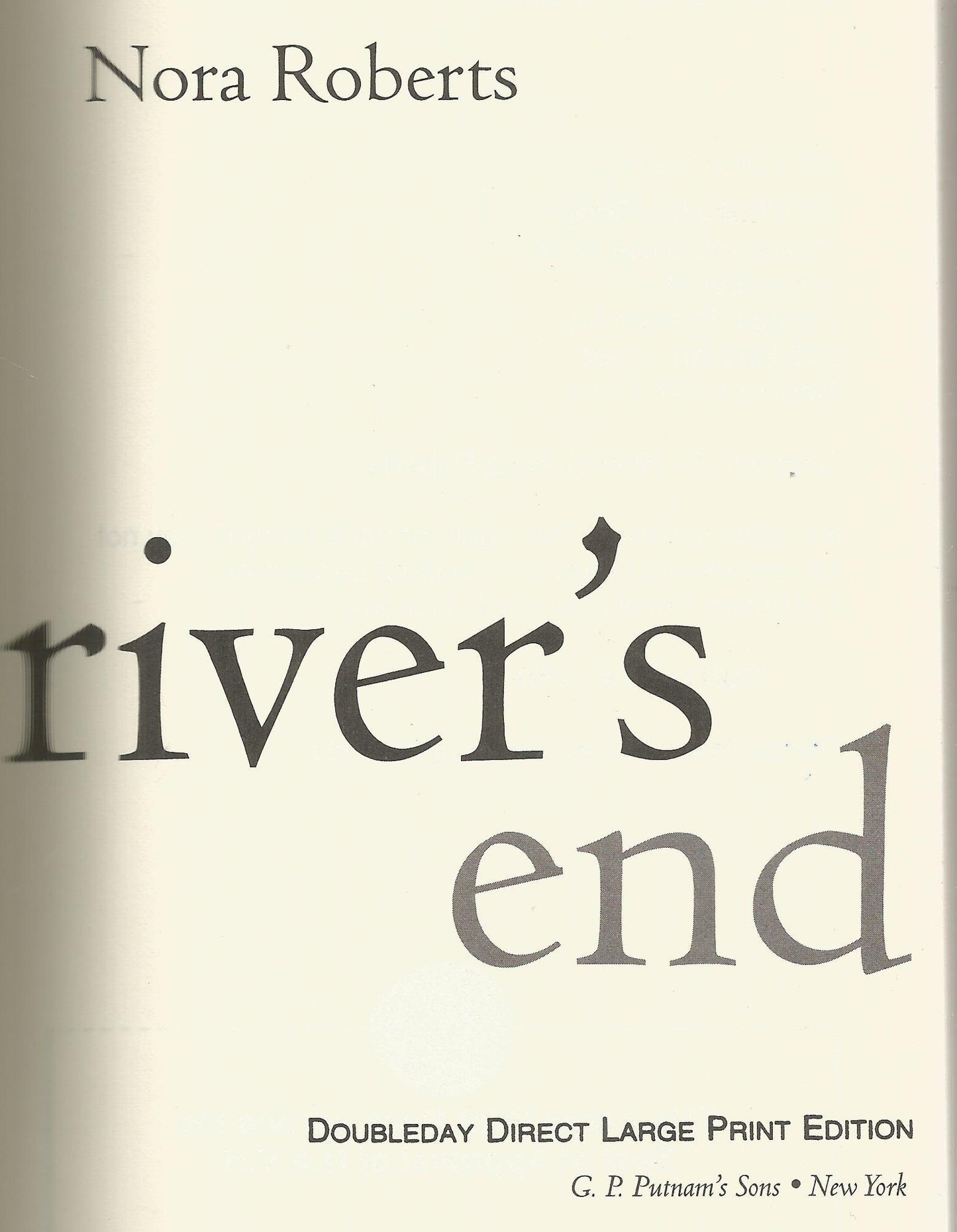 River's End The Happy Book Stack