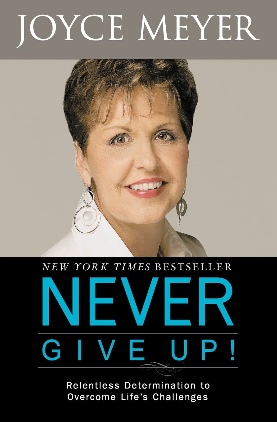 Never Give Up! The Happy Book Stack