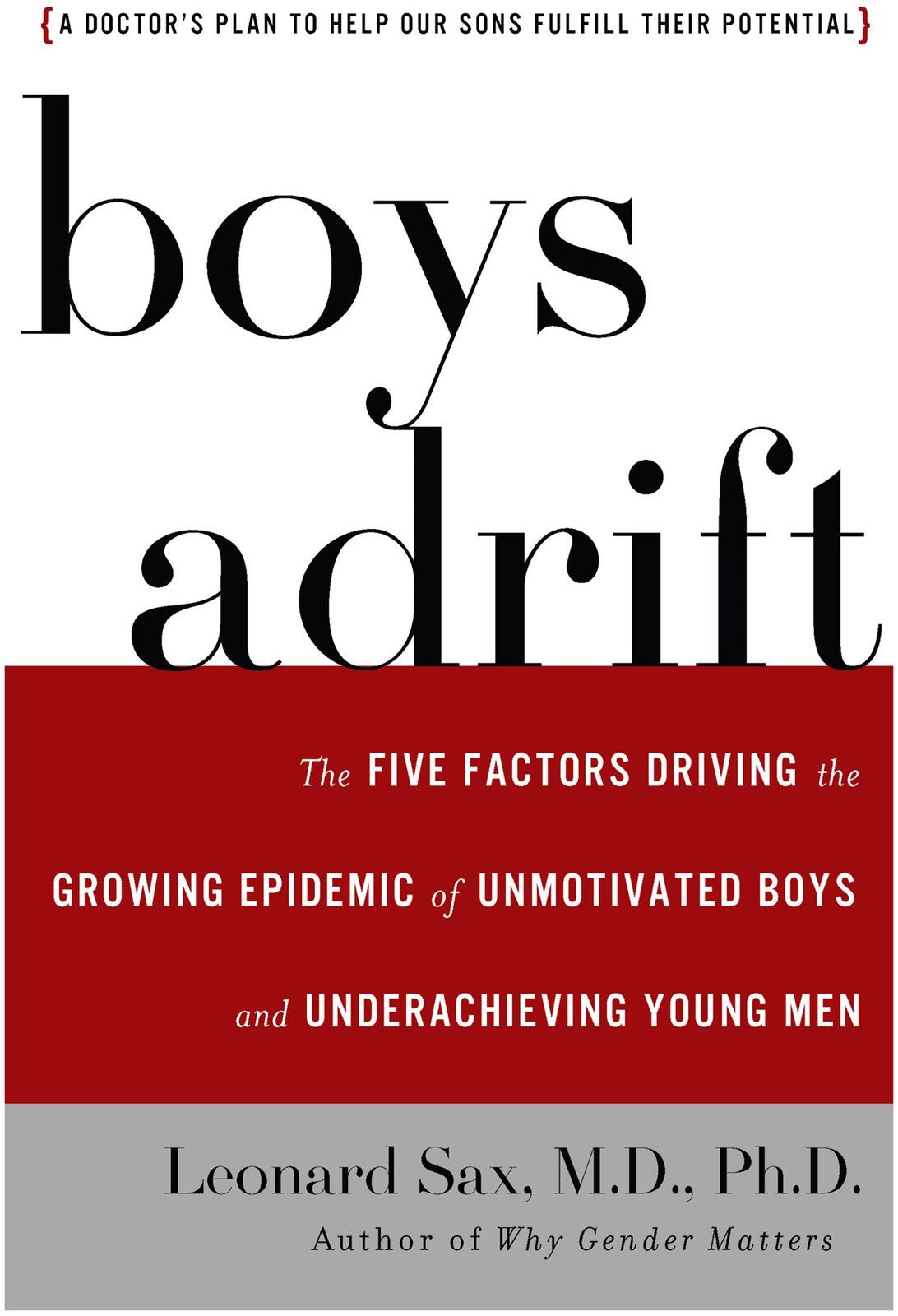 Boys Adrift: The Five Factors Driving the Growing Epidemic of Unmotivated Boys and Underachieving Young Men - 3942