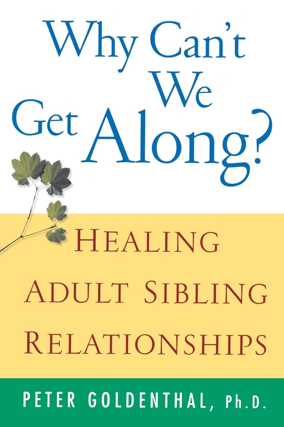 Why Can't We Get Along?: Healing Adult Sibling Relationships - 7027