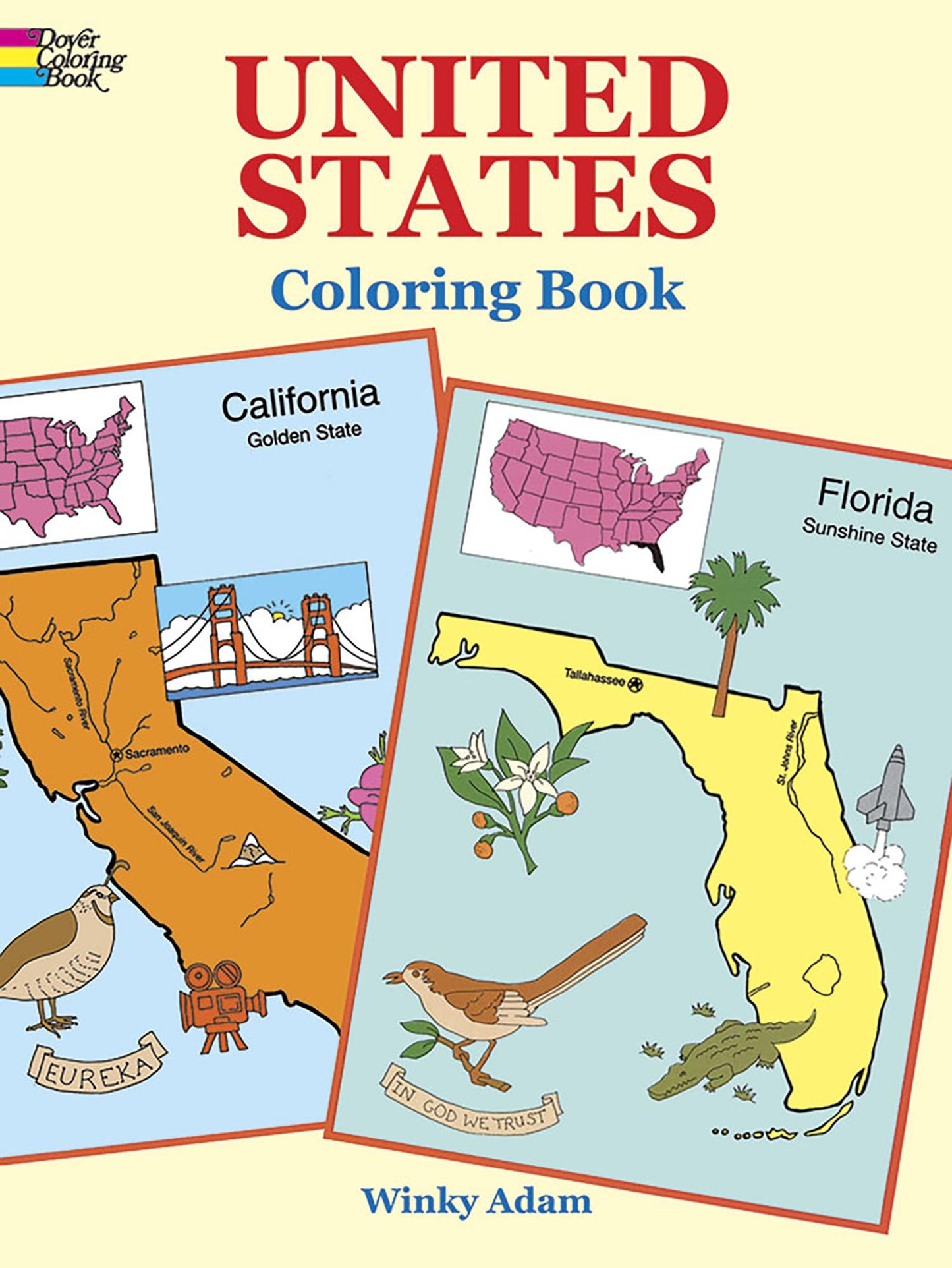 United States Coloring Book (Dover American History Coloring Books) The Happy Book Stack
