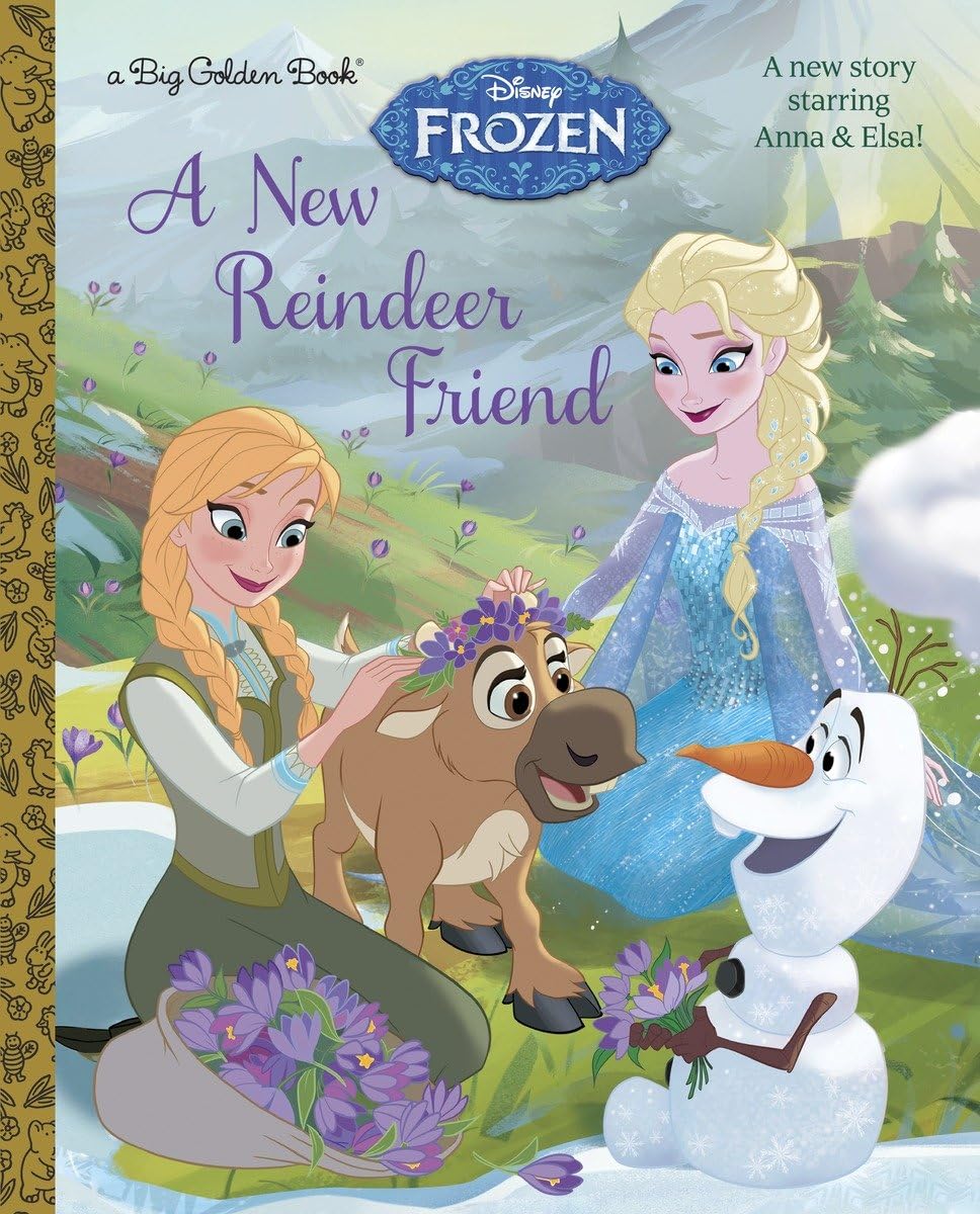 A New Reindeer Friend (Disney Frozen) (Big Golden Book) The Happy Book Stack
