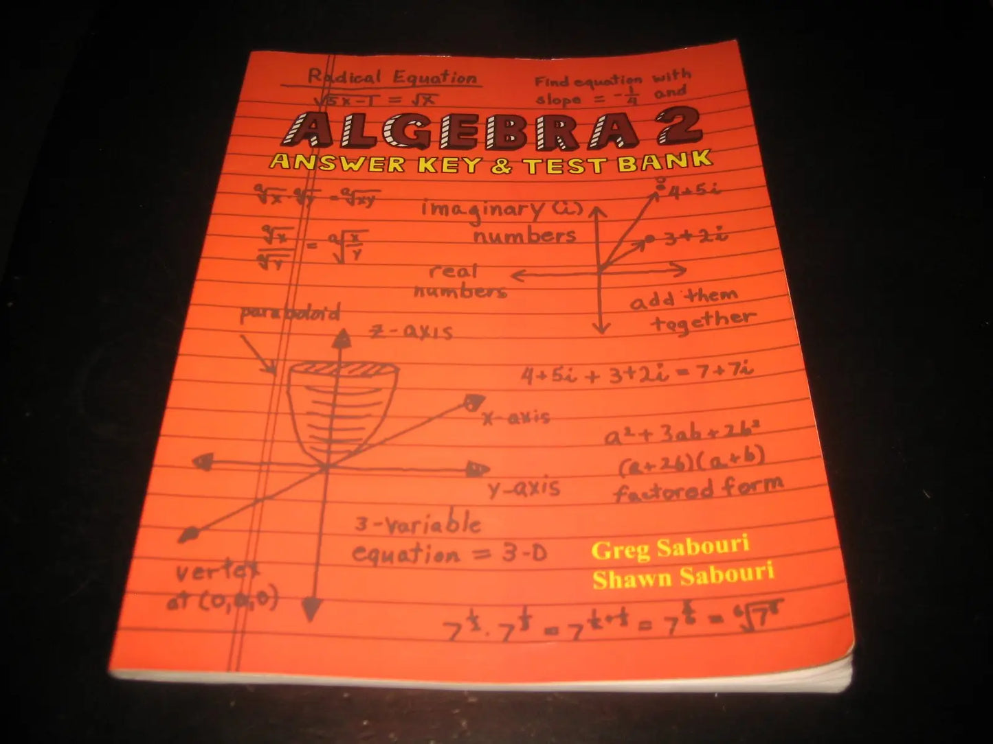 Algebra 2: Answer Key & Test Bank The Happy Book Stack