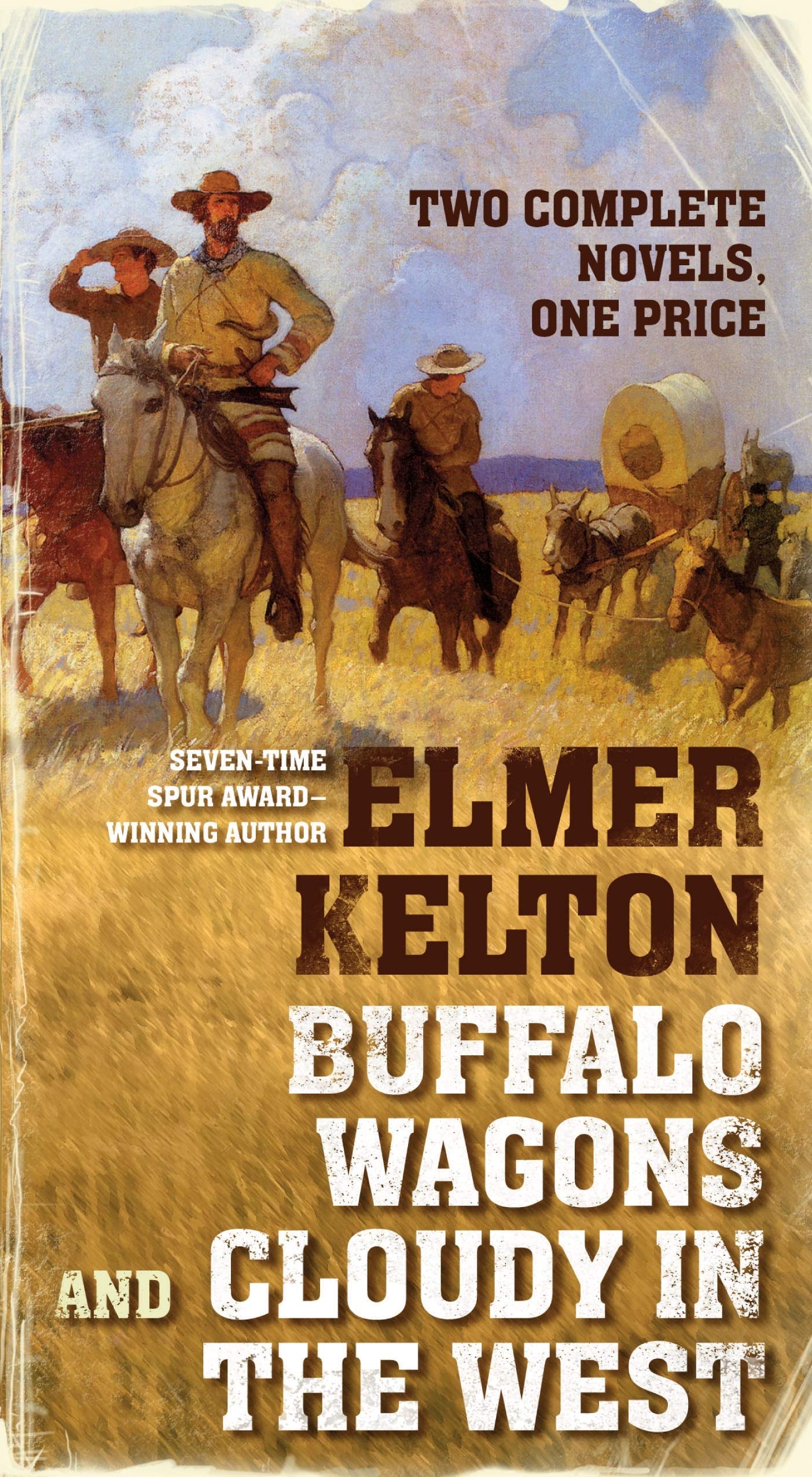 Buffalo Wagons and Cloudy in the West - 4758