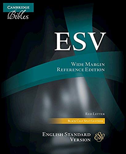 ESV Aquila Wide-Margin Reference Bible, Black Calf Split Leather, Red-letter Text, ES744:XRM - 7543