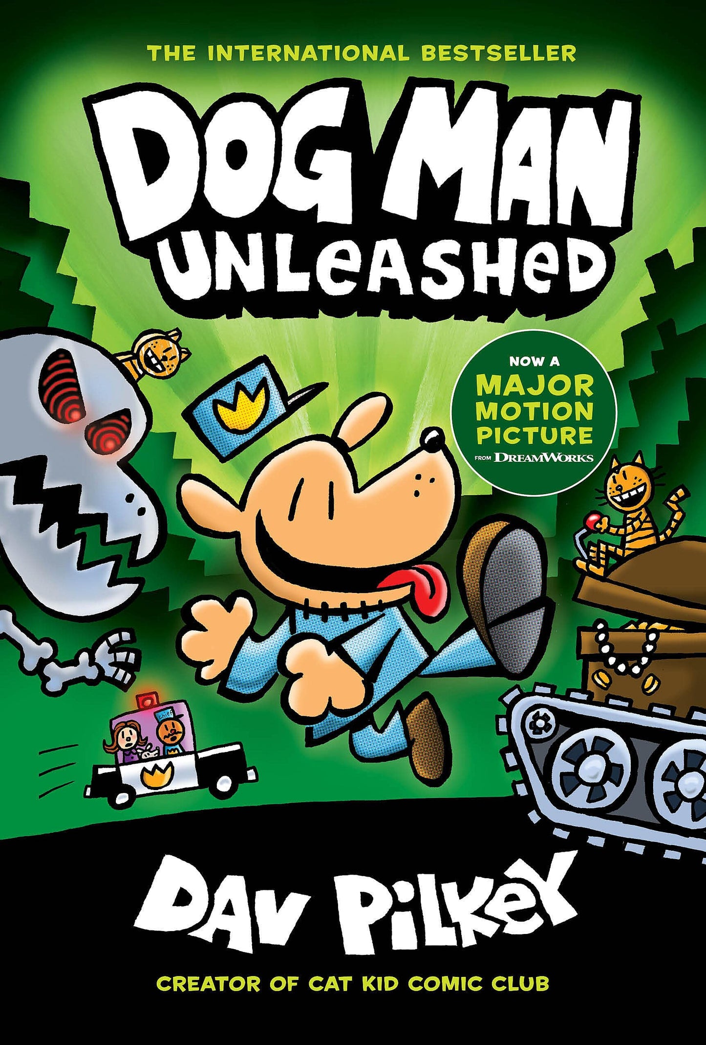 Dog Man Unleashed: A Graphic Novel (Dog Man #2): From the Creator of Captain Underpants (2) The Happy Book Stack