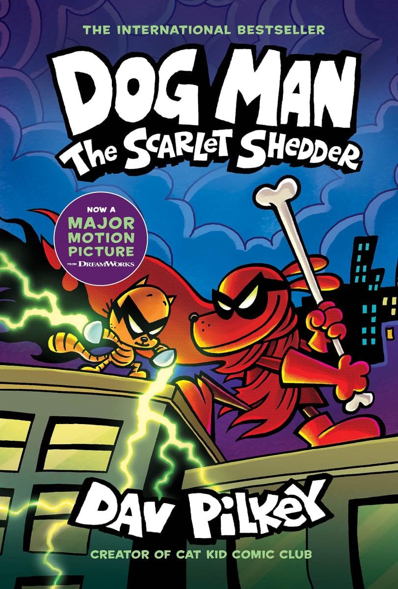 Dog Man: The Scarlet Shedder: A Graphic Novel (Dog Man #12): From the Creator of Captain Underpants (12) The Happy Book Stack