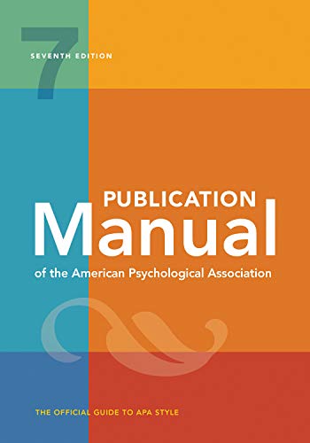 Publication Manual (OFFICIAL) 7th Edition of the American Psychological Association - 3180