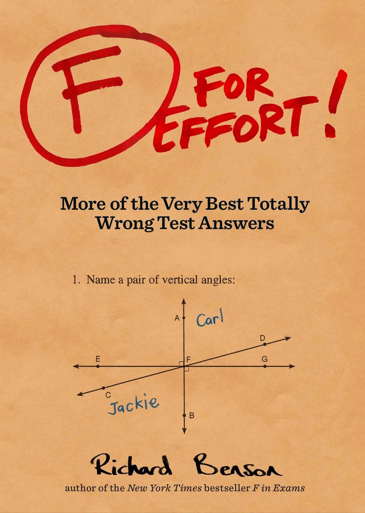 F for Effort: More of the Very Best Totally Wrong Test Answers (Gifts for Teachers, Funny Books, Funny Test Answers) The Happy Book Stack