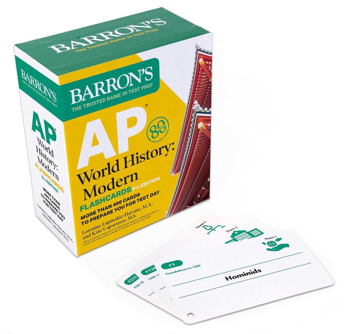 AP World History Modern, Fifth Edition: Flashcards: Up-to-Date Review + Sorting Ring for Custom Study (Barron's AP Prep) - 5887