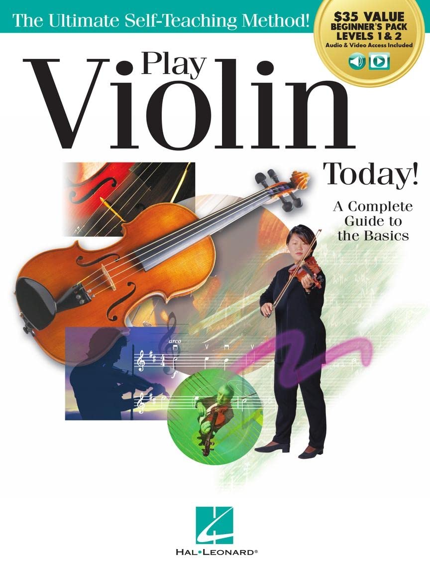 Play Violin Today! Beginner's Pack: Method Books for Levels 1 & 2 Plus Online Audio & Video Access - 276