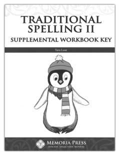 Traditional Spelling Supplemental Workbook Key The Happy Book Stack