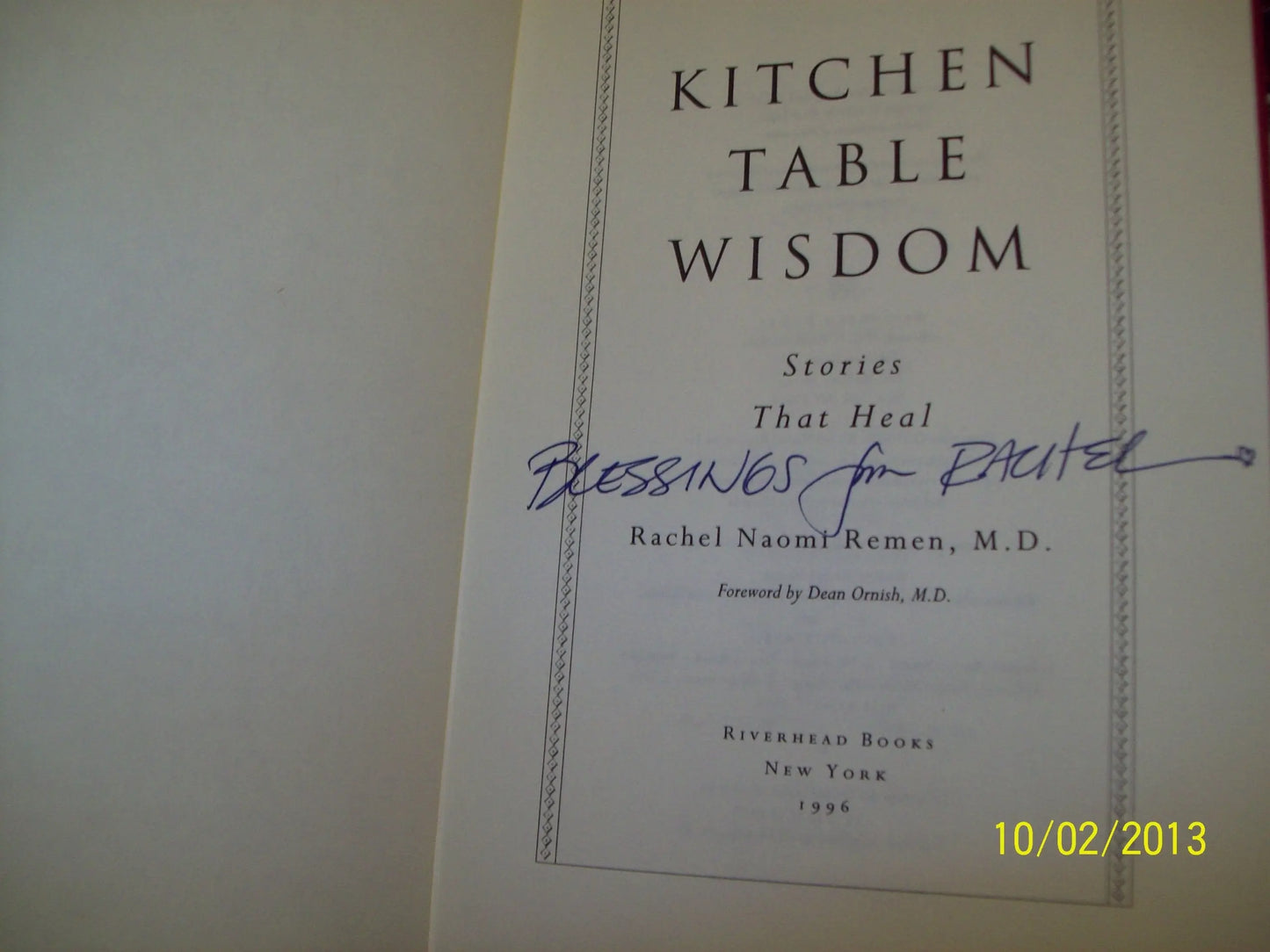 Kitchen Table Wisdom The Happy Book Stack