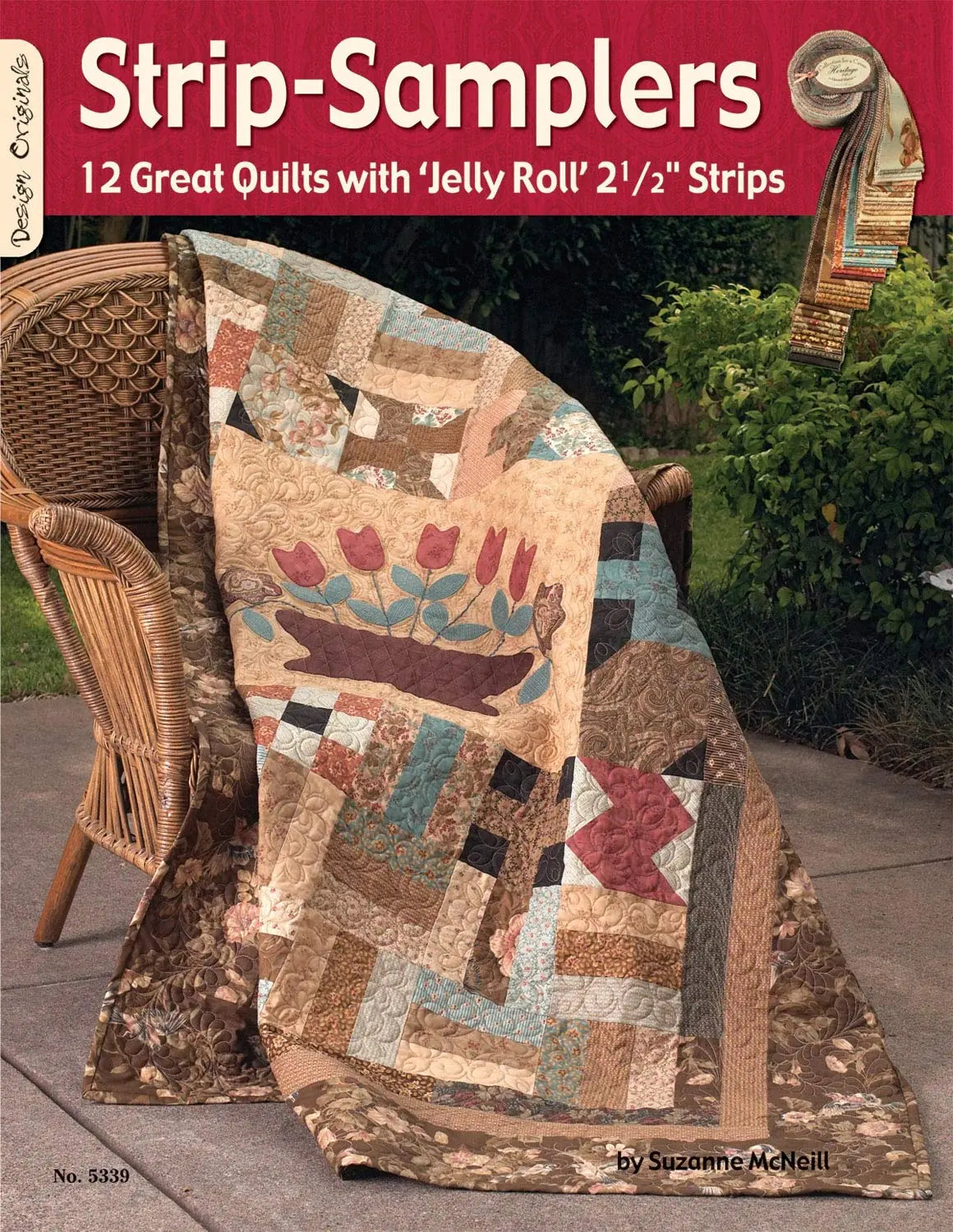 Strip-Samplers: 12 Great Quilts with 'Jelly Roll' 2 1/2" Strips (Design Originals) Use Up Your Stash; Instructions, Assembly Diagrams, Yardage, and Quilting Designs that Work with Any Color Palette The Happy Book Stack