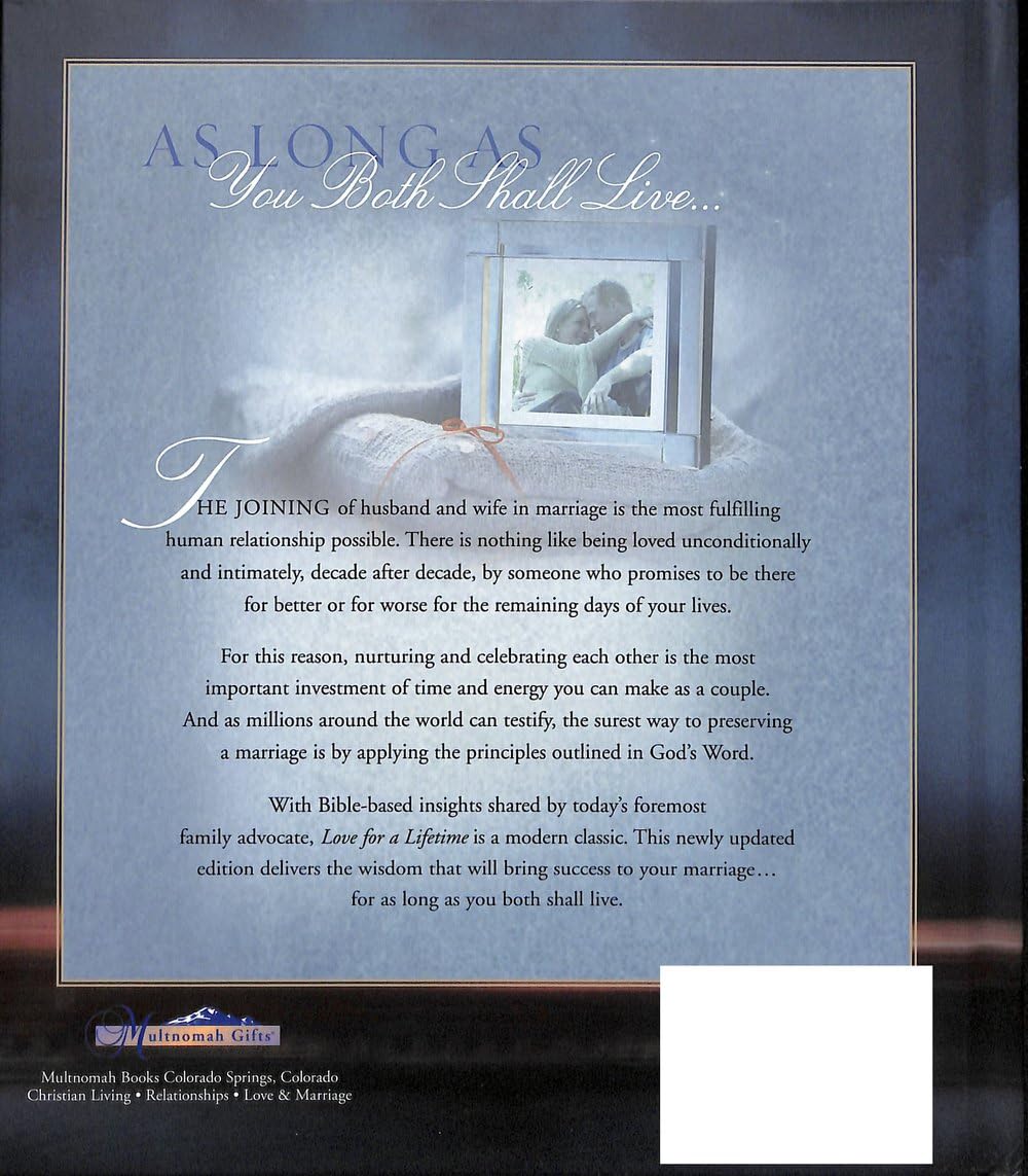 Love for a Lifetime: Building a Marriage That Will Go the Distance (DOBSON, DR. JAMES) The Happy Book Stack