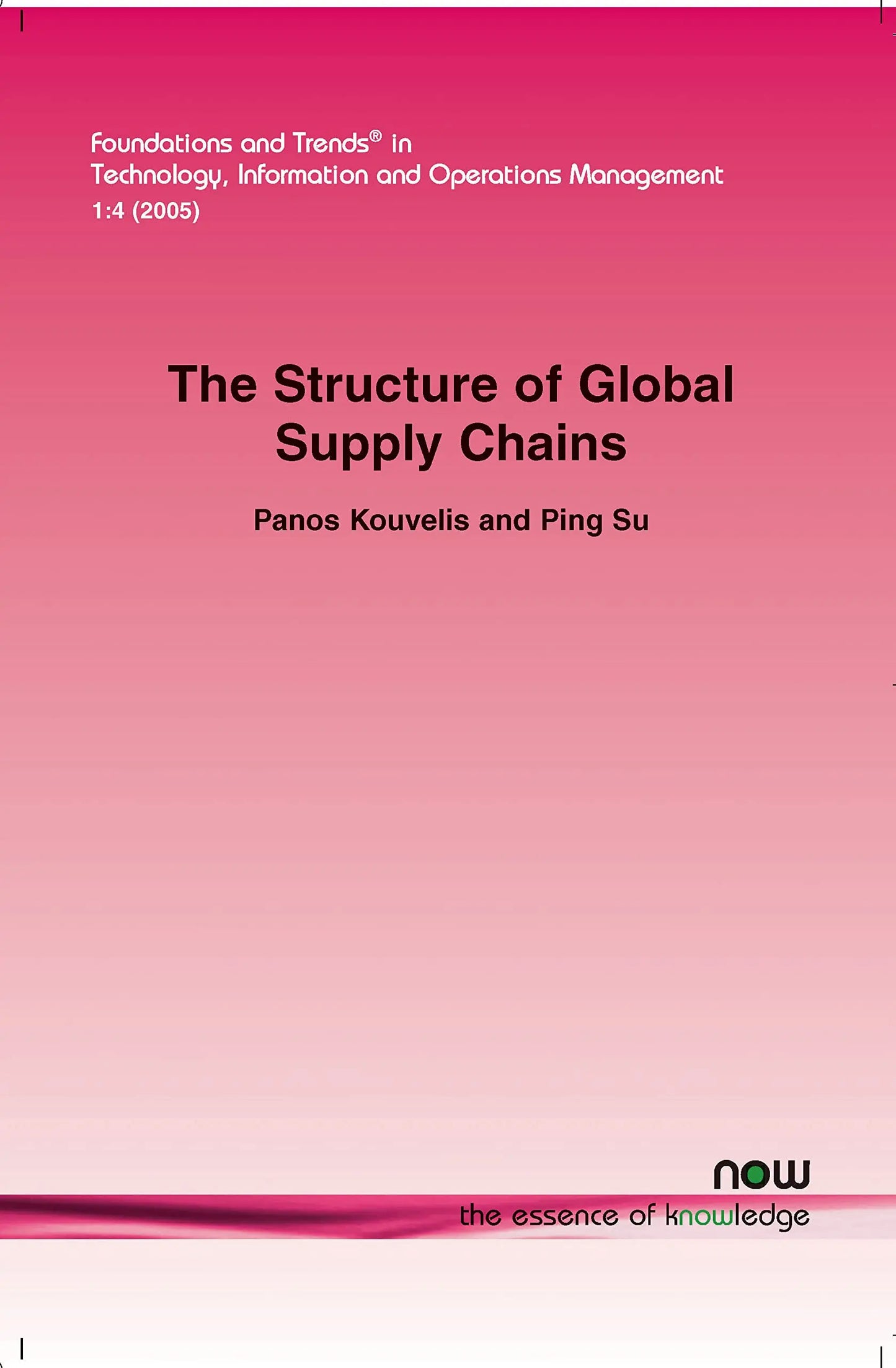 The Structure of Global Supply Chains The Happy Book Stack