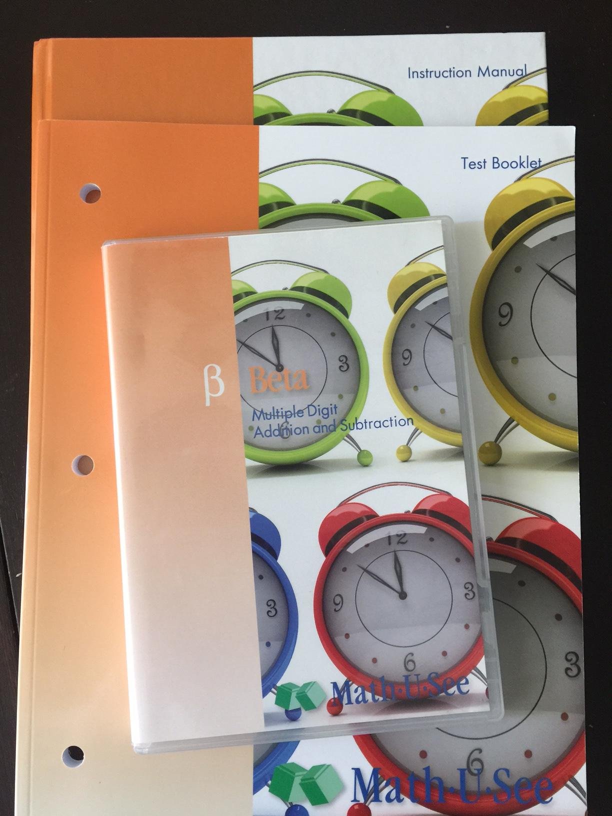 Math-U-See Beta Instruction Pack The Happy Book Stack