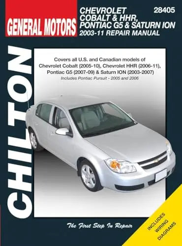 Chevrolet Cobalt & Hhr Pontiac G5 & Saturn Ion 2003-2011 The Happy Book Stack
