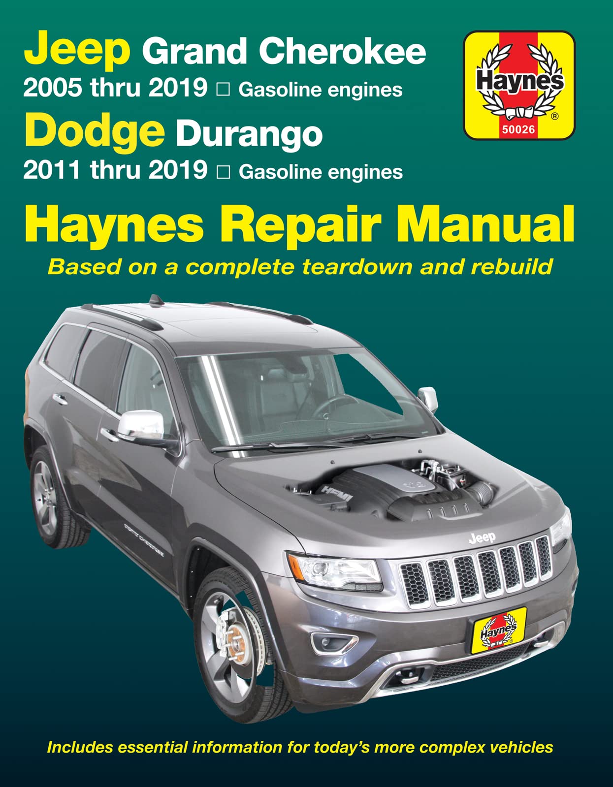 Jeep Grand Cherokee 2005 thru 2019 and Dodge Durango 2011 thru 2019 Haynes Repair Manual: Based on a Complete Teardown and Rebuild (Haynes Automotive) The Happy Book Stack