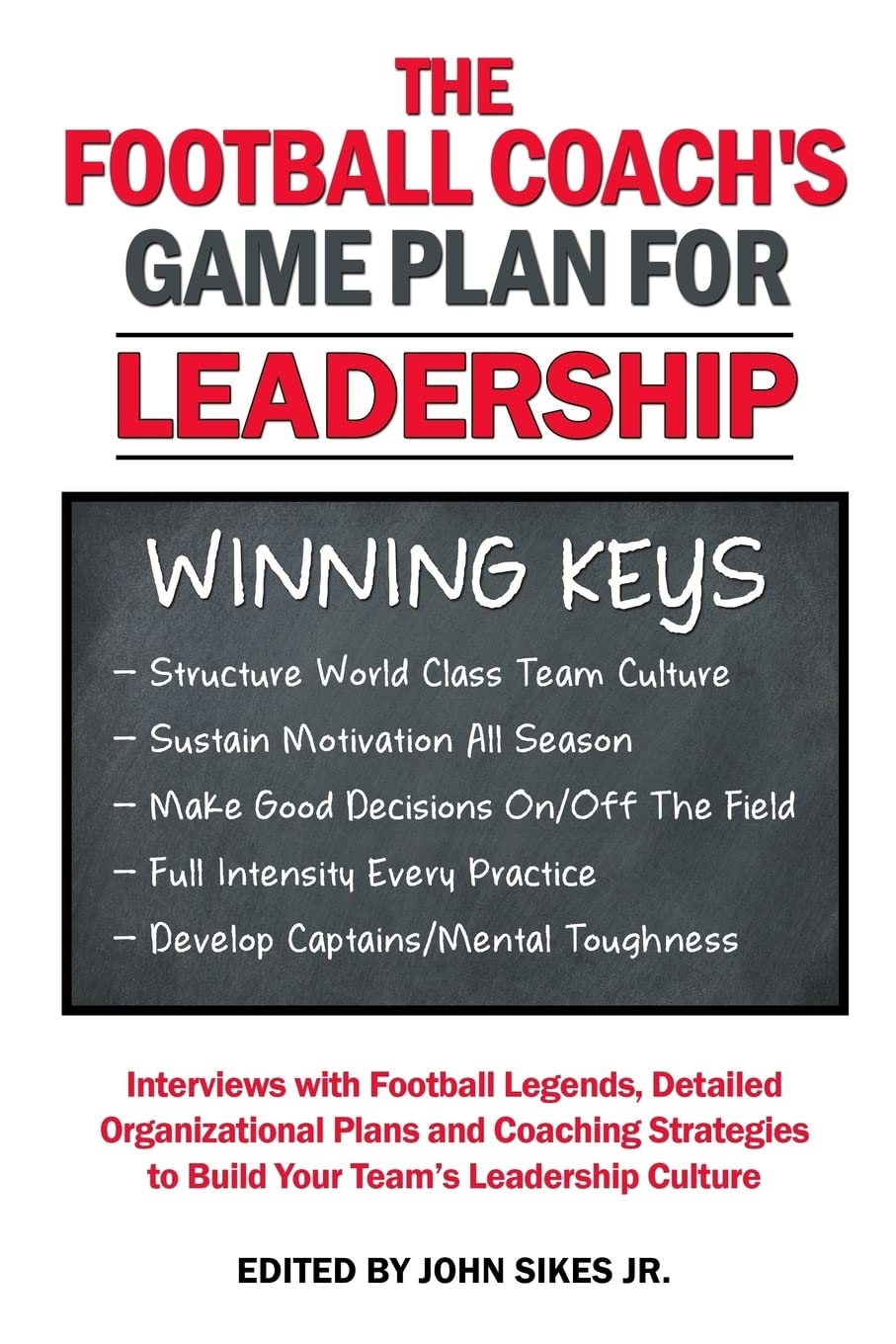 Football Coach's Game Plan for Leadership: Interviews with Football Legends, Detailed Organizational Plans and Coaching Strategies to Build Your Teams Leadership Culture The Happy Book Stack