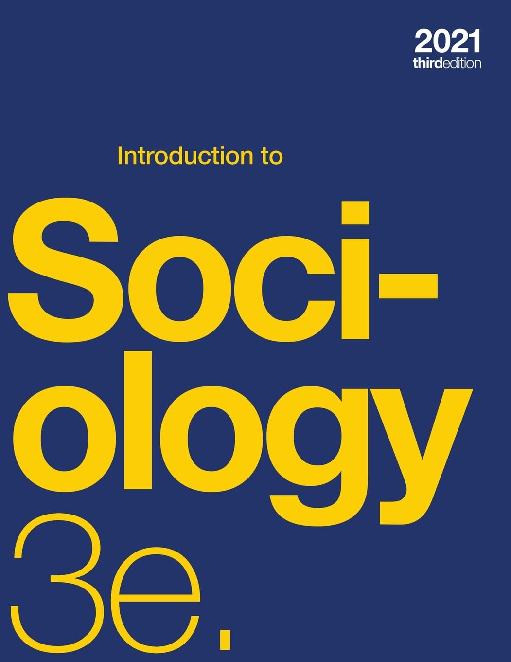 Introduction to Sociology 3e (paperback, b&w) - 1420