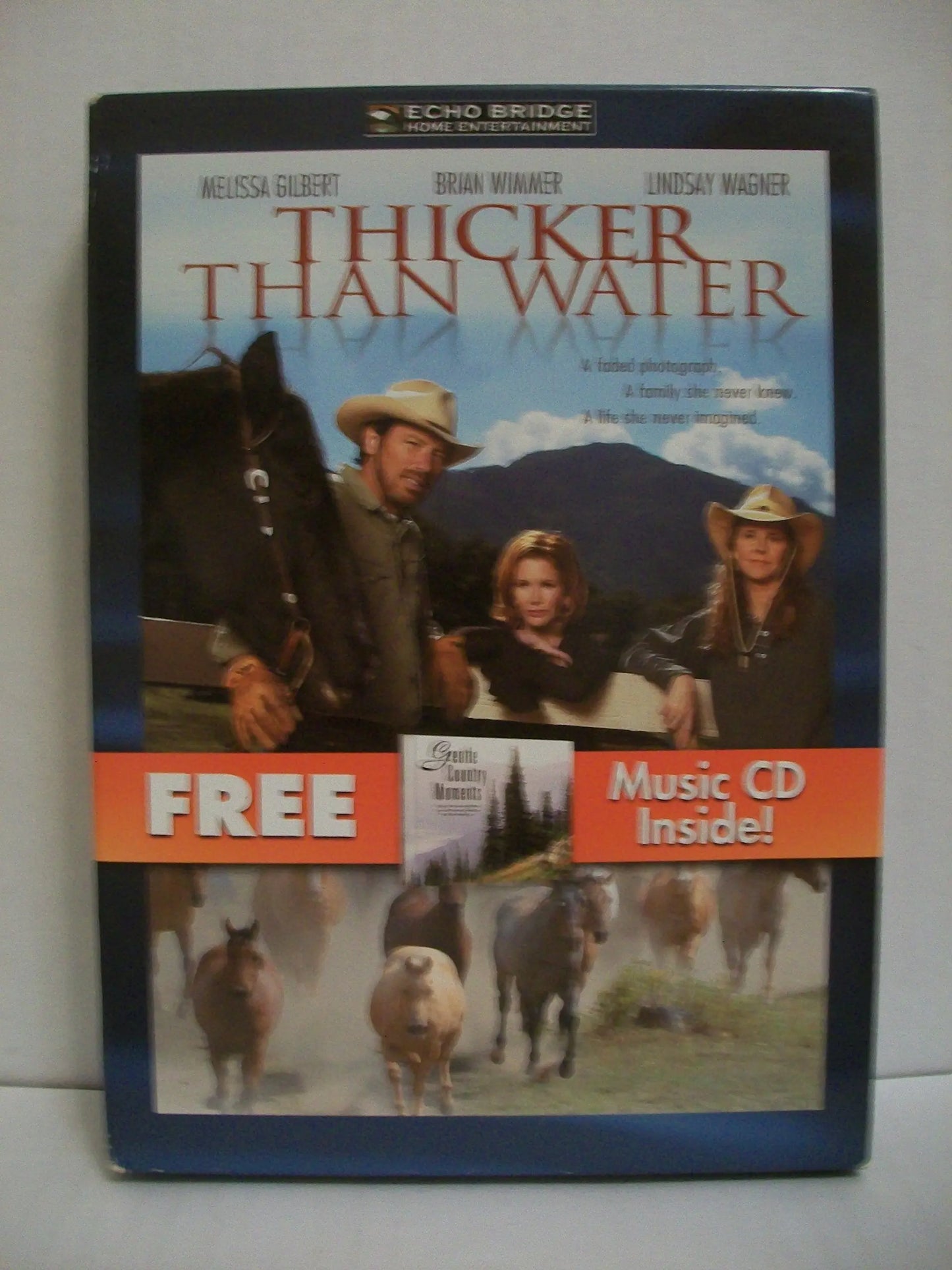 Thicker Than Water with Bonus CD: Gentle Country Moments The Happy Book Stack