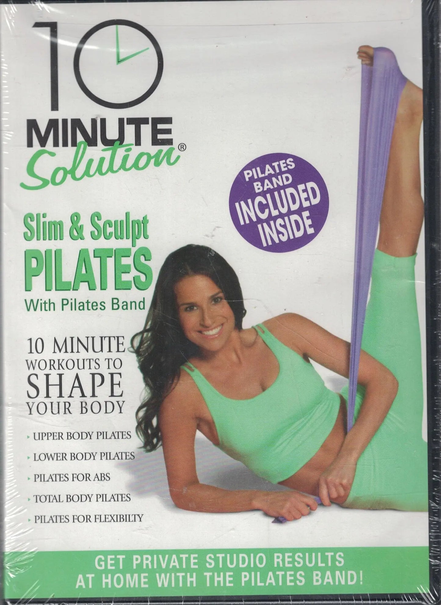 10 Minute Solution: Slim & Sculpt Kit w/ Pilates Band The Happy Book Stack