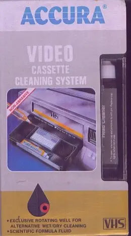 ACCURA -- VIDEO CASSETTE CLEANING SYSTEM The Happy Book Stack
