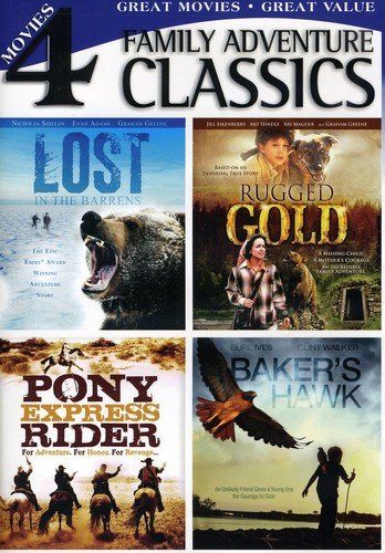 Family Adventure Classics (Lost in the Barrens / Baker's Hawk / Rugged Gold / Pony Express Rider) The Happy Book Stack