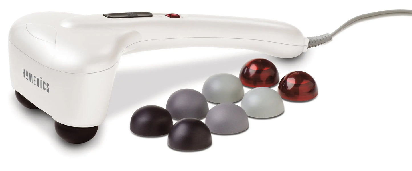 HoMedics PA-MHW Compact Percussion Massager with Heat The Happy Book Stack