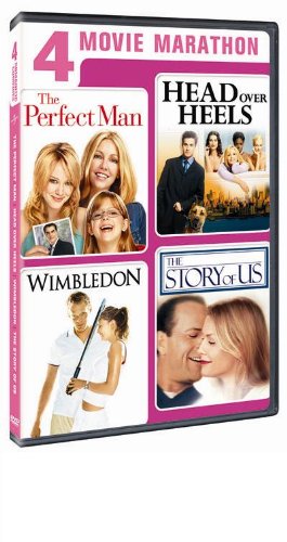 4-Movie Marathon: The Perfect Man / Head Over Heels / Wimbledon / The Story of Us The Happy Book Stack