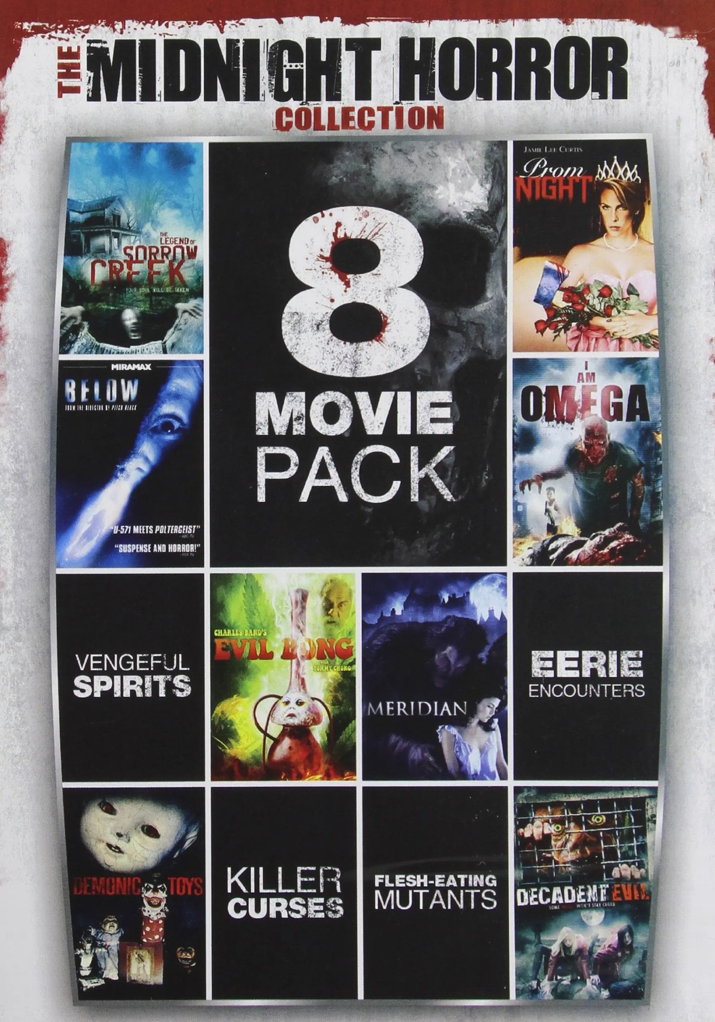 8-Movie Pack Midnight Horror Collection V.1 The Happy Book Stack