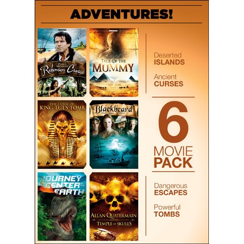 Adventures! Robinson Crusoe / Tale of The Mummy / The Curse of King Tut's Tomb / Blackbeard / Journey to The Center of The Earth / Allan Quatermain and The Temple of Skulls The Happy Book Stack