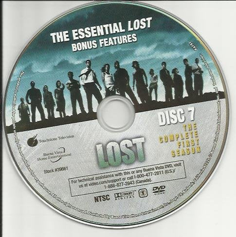 Lost Season 1 Disc 7 Replacement Disc! The Happy Book Stack