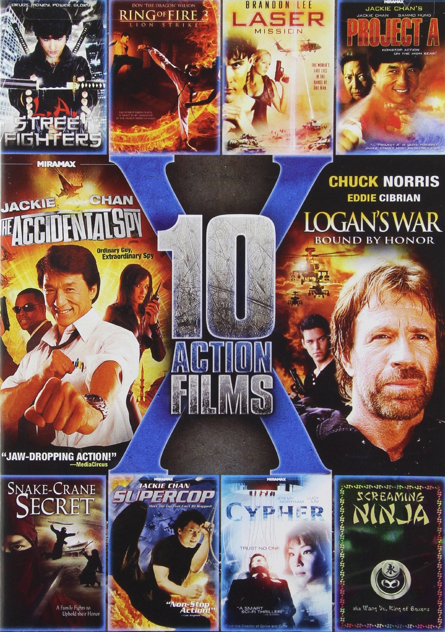 10-Movie Action Pack V.3 The Happy Book Stack