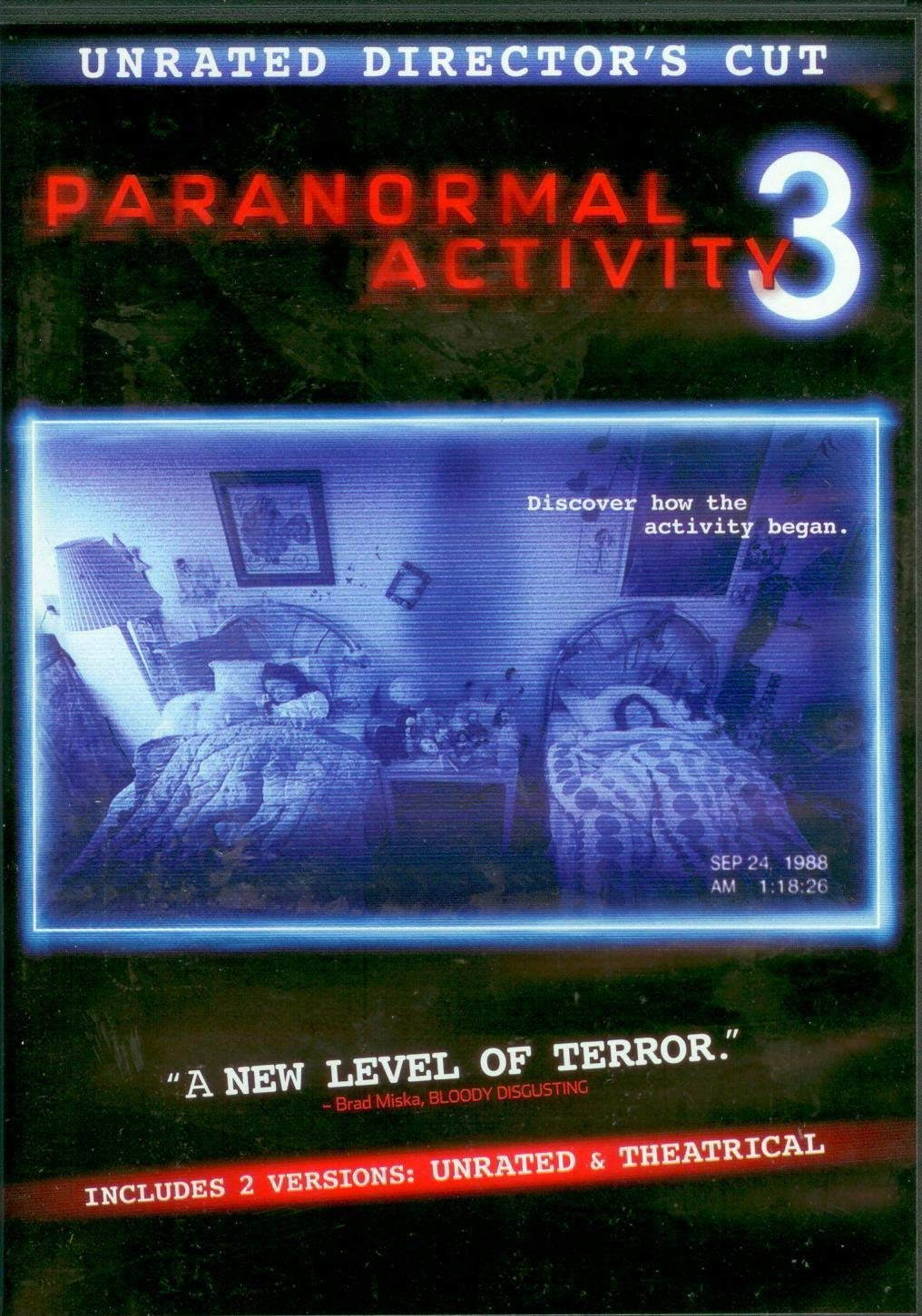 Paranormal Activity 3 (Unrated Director's Cut) The Happy Book Stack