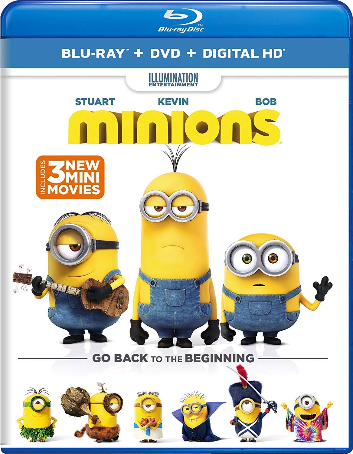 Minions (Blu-ray + DVD + Digital) The Happy Book Stack