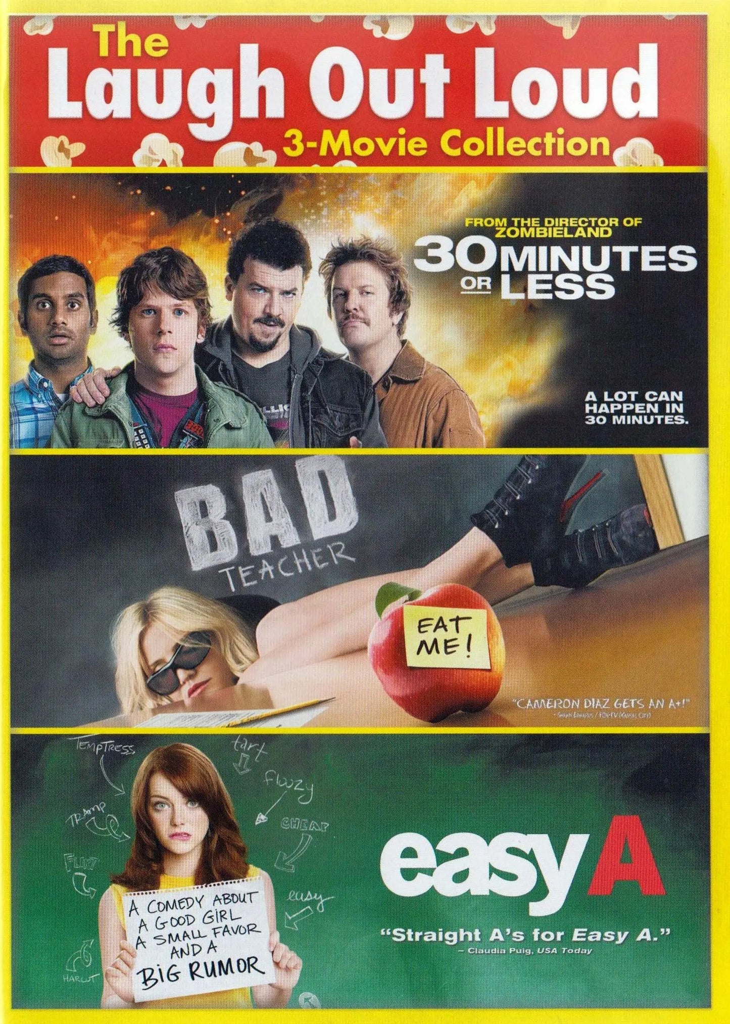 30 Minutes or Less / Bad Teacher / Easy A (The Laugh Out Loud Triple Feature) The Happy Book Stack