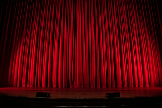 A red theater curtain – Shakespeare Plays in Order
