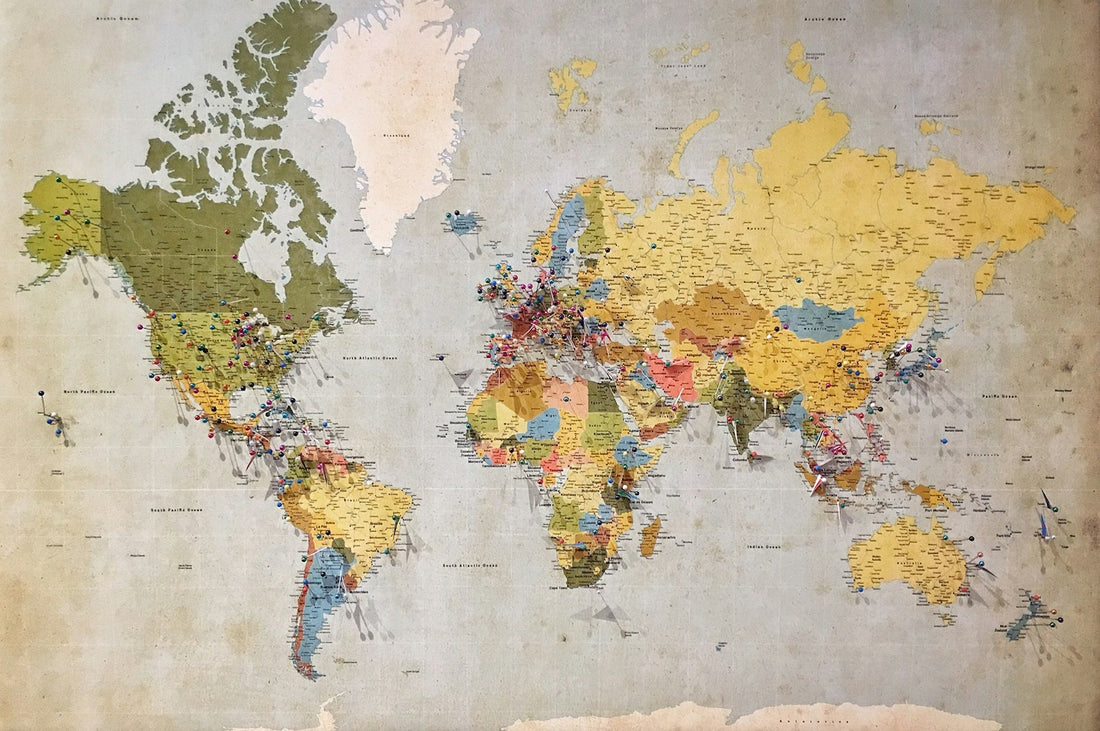A world map – Best History Books for Homeschool Students