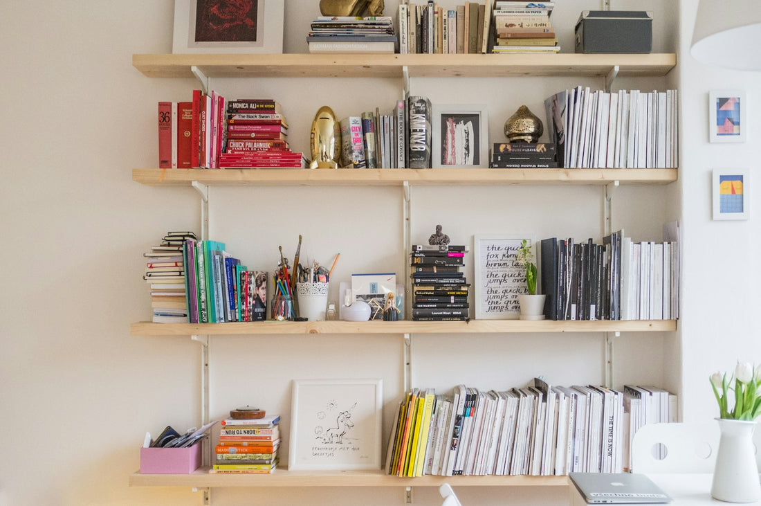 Books lined up on a shelf – Best Books to Start a Home Library
