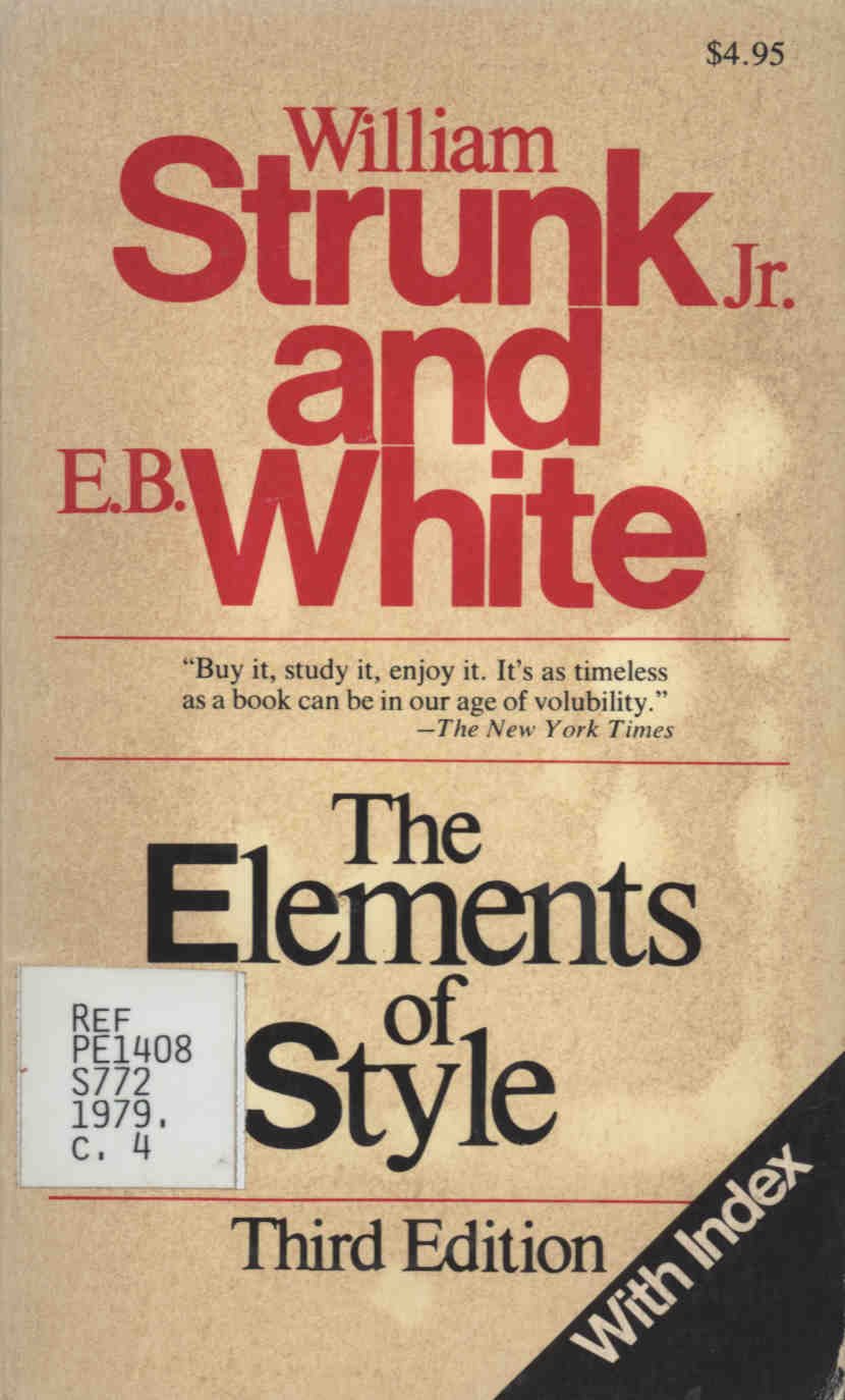 The Elements of Style The Happy Book Stack