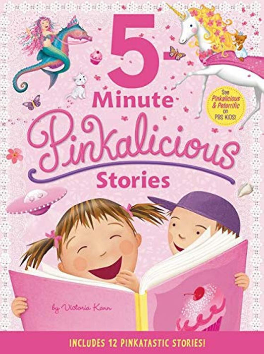 Pinkalicious: 5-Minute Pinkalicious Stories: Includes 12 Pinkatastic Stories! – The Perfect Read-Aloud Collection for Kids (Ages 4-8) The Happy Book Stack