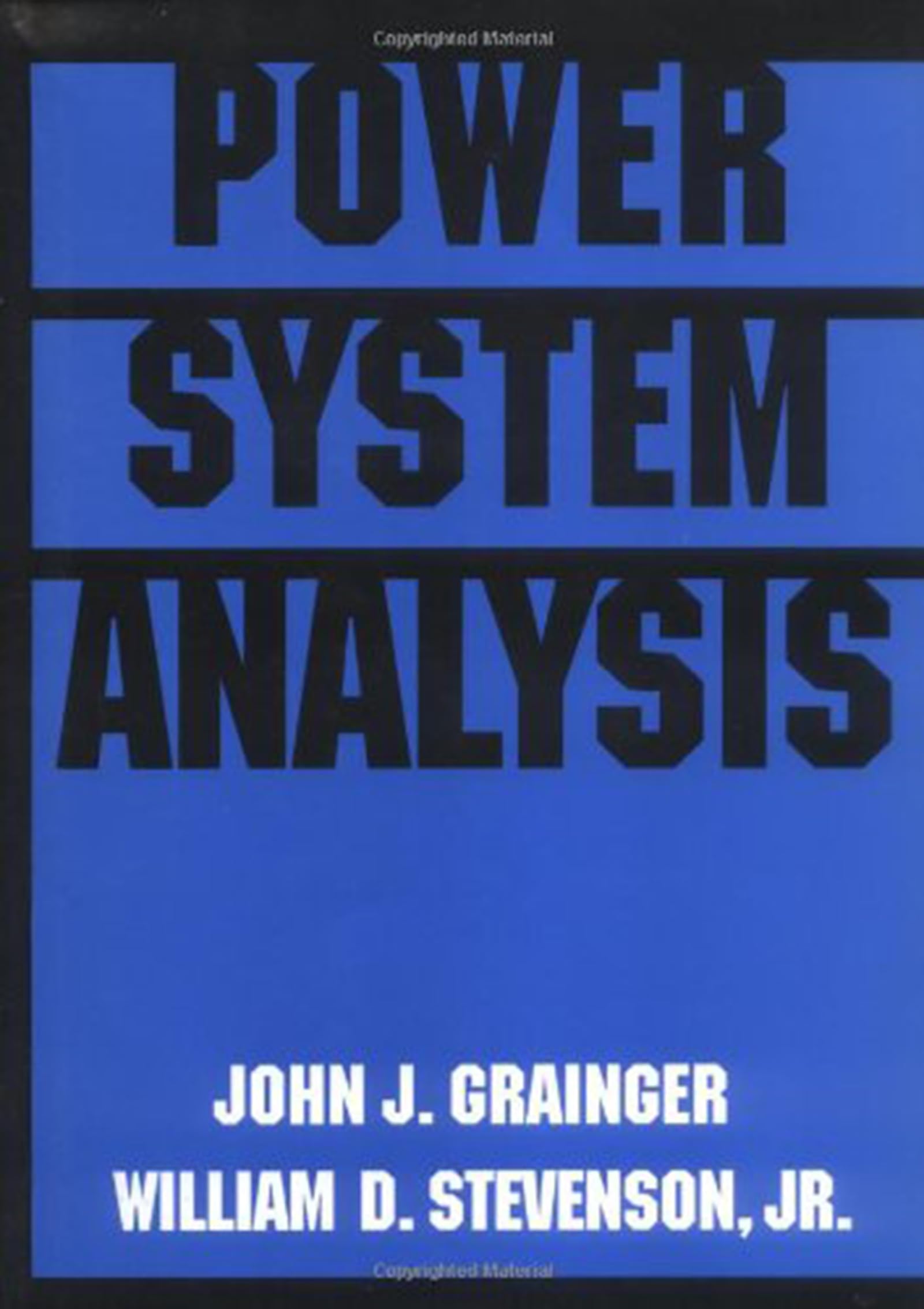 Power System Analysis The Happy Book Stack