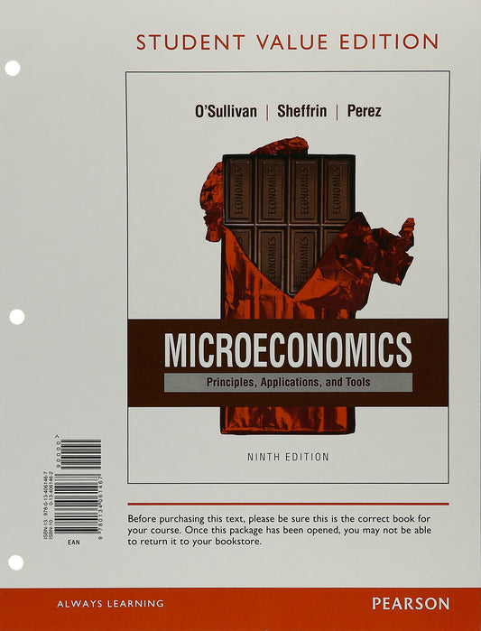 Microeconomics: Principles, Applications, and Tools - 9093
