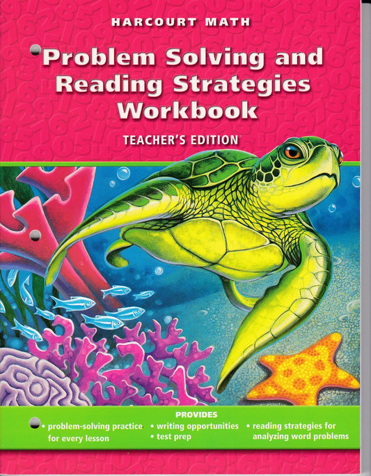 Harcourt Math Problem Solving and Reading Strategies Workbook Teacher's Edition - 6825
