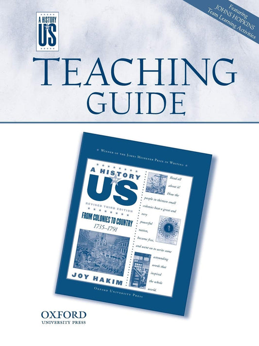 Teaching Guide from Colonies to Country: Middle/High School Teaching Guide, A History of US: Teaching Guide Pairs with A History of US Book Three (A ^AHistory of US) - 9026