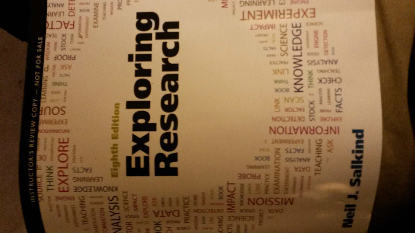 Exploring Research (8th Edition) [Paperback] Instructor's Edition - 4203